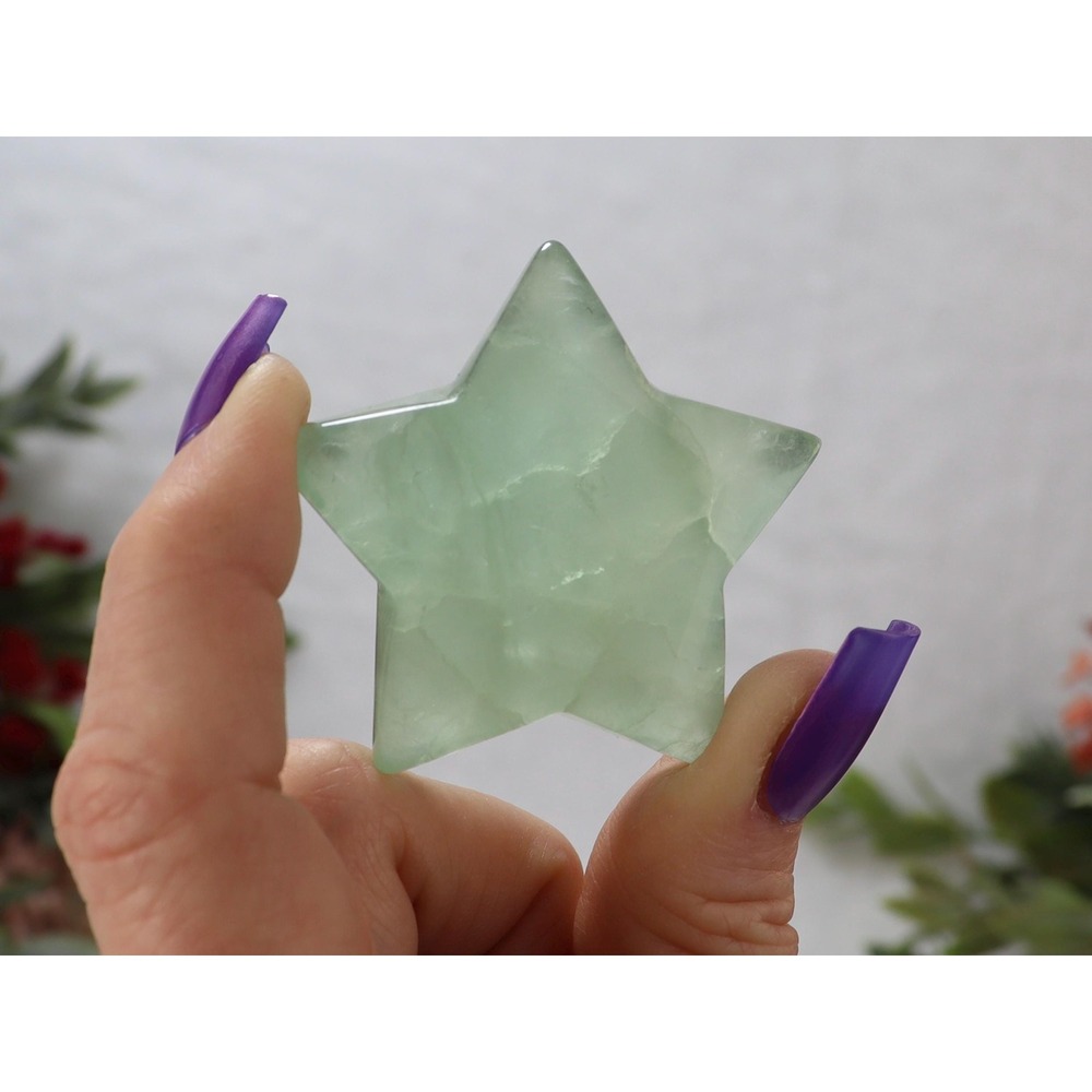 Green Fluorite Star - 2 inch‎